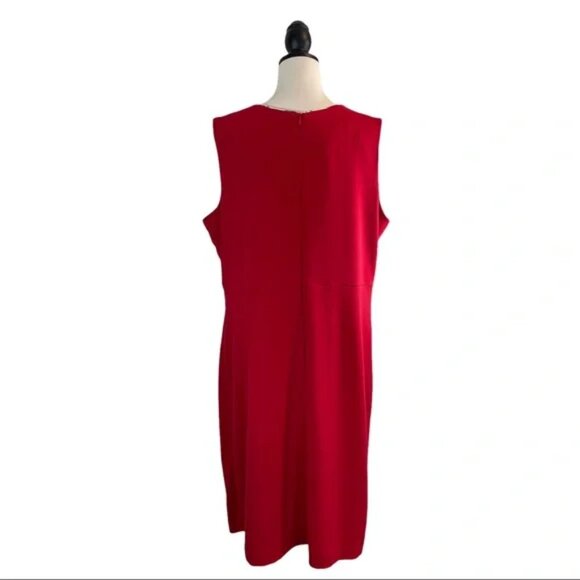 Barbour Leathen Dress Red Summer Tartan Print, New w/ Tags, Size 14 (US) - Picture 8 of 14